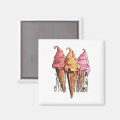 IJs Niet Vanille lifestyle Magneet (Voorkant / Achterkant)