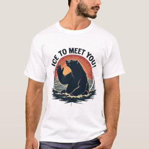 Ijs om je te ontmoeten IJsbeer Kerstcadeau T-shirt