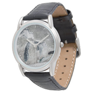 IJs op de Grote Meren, Verenigde Staten. Horloge