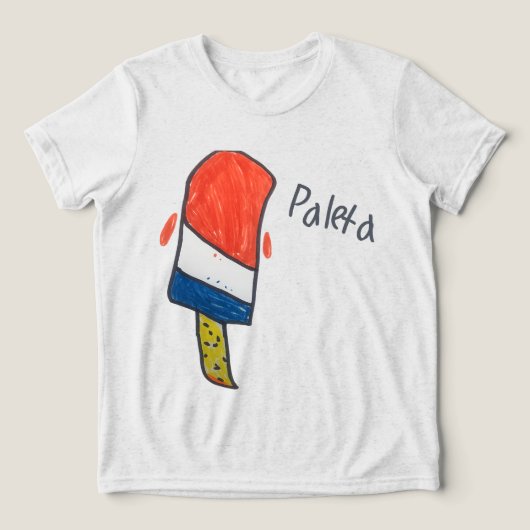 Ijs 'Paleta' Tshirt - (Design voorkant)