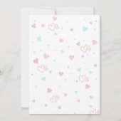 IJs pastel roze 4e verjaardag Kaart (Achterkant)