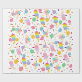 Ijs patroon wrapper cadeaupapier (Vlak)