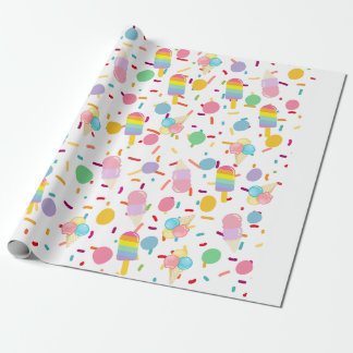 Ijs patroon wrapper cadeaupapier