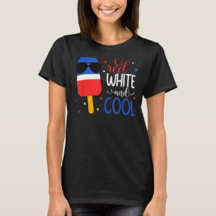 IJs Rood Wit En Koel Patriottische Popsicle 4T T-shirt