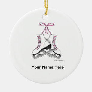 IJs Schaatsen - Vrouw Keramisch Ornament