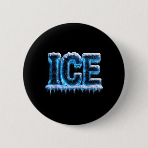 Ijs Shirt Kinderen Mannen Vrouwen Vuur En Ijs Kost Ronde Button 5,7 Cm