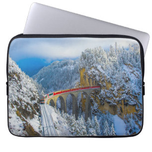 Ijs & Sneeuw Bernina Express, Zwitserland Laptop Sleeve