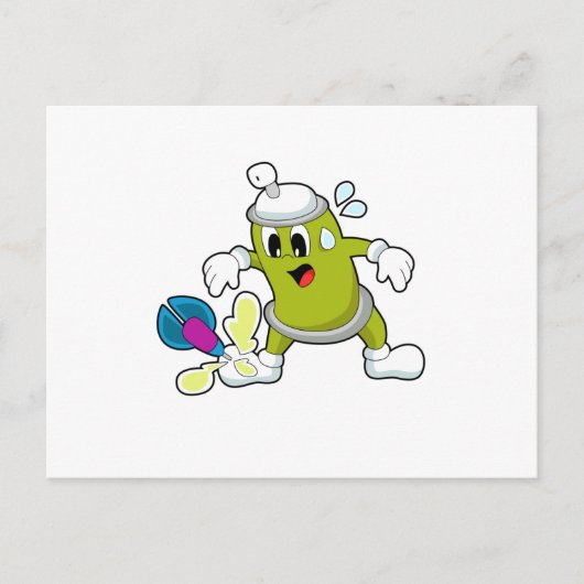 Ijs spray Pijltjes Dart Briefkaart (Voorkant)