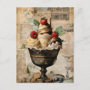 IJs Sundae Collage Briefkaart