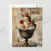 IJs Sundae Collage Briefkaart (Voorkant / Achterkant)