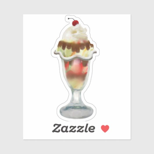 IJs Sundae Sticker (Vel)