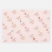 IJs truck Scheppen van leuke kinderen verjaardag Inpakpapier Vel (Voorkant 3)