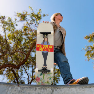 Ijs uit mijn skateboard van de stad