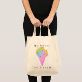 Ijs vector illustratie tote bag (Voorkant (product))