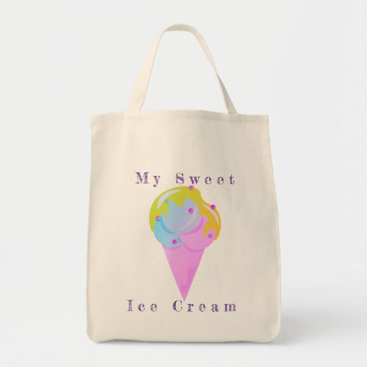 Ijs vector illustratie tote bag (Voorkant)