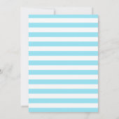 IJs verjaardagsfeestje blauw Kaart (Achterkant)