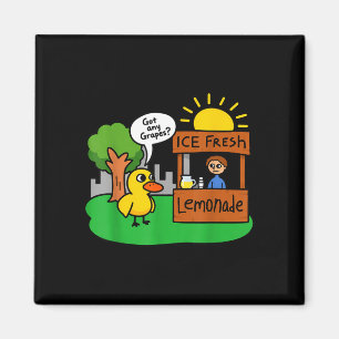 Ijs verse limonade shirt eend grappig heb je druiv magneet