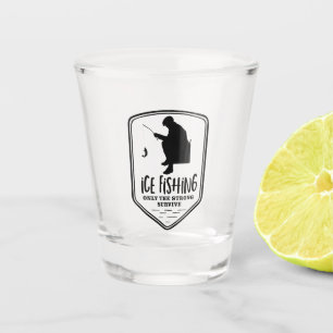 IJs Vist alleen de sterksten die de wintersport ov Shot Glas
