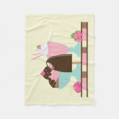 IJs zomer traktaties Fleece Deken (Voorkant)