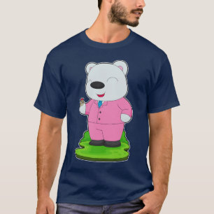 IJsbeer Bruidegom Trouwring Huwelijk T-shirt