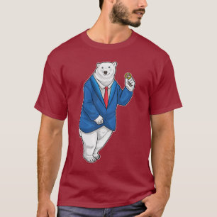 IJsbeer Bruidegom Trouwring Huwelijk T-shirt