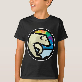 ijsbeer cirkel ontwerp t-shirt