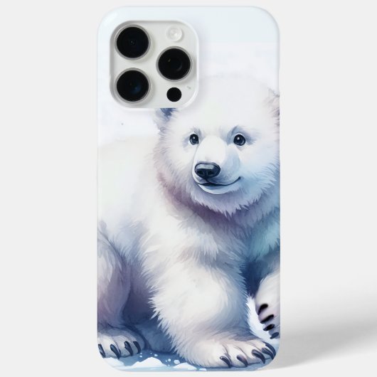 IJsbeer Cool Kalm & Onstuitbaar Case-Mate iPhone Case (Achterkant)