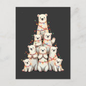 IJsbeer Kerstboom Prettig Kerstmis Kerstmis Uitnodiging Briefkaart (Voorkant)