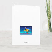 Ijsbeer Knuffel Feestdagen Kaart (Achterkant)