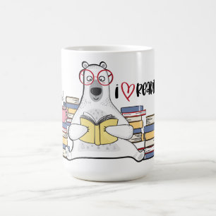 IJsbeer Leest Boek Koffiemok