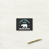 Ijsbeer Post-it® Notes (Op bureau)