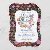 Ijsbeer TWINS Baby Shower Uitnodigingen Volkse Blo (Voorkant / Achterkant)