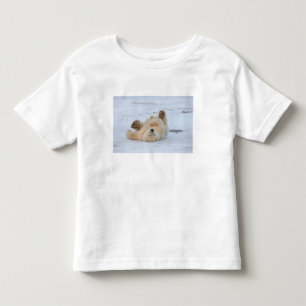 ijsbeer, Ursus maritimus, jong rollebollend 3 Kinder Shirts