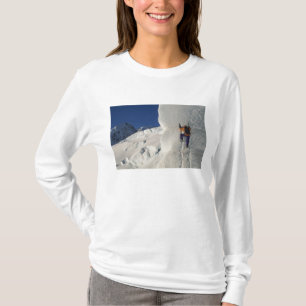 Ijsbeklimming op de Tasman-gletsjer onder Mount T-shirt