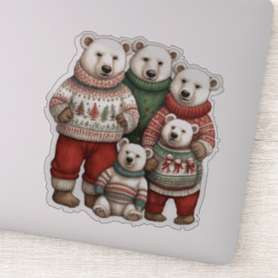 Ijsberen in Truien Sticker