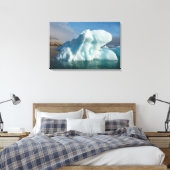 Ijsberg in Palanderbaai, Noorwegen Canvas Afdruk (Insitu (Slaapkamer))