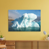 Ijsberg in Palanderbaai, Noorwegen Canvas Afdruk (Insitu (Woonkamer))