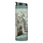 ijsberg - winterillustratie van het poolbeer thermosbeker (Geroteerd rechts)