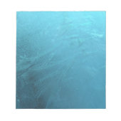 IJsblauw, bevroren Chic Winter Metallic Notitieblok (Voorkant)