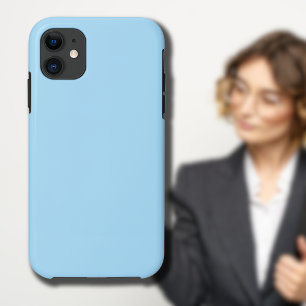 IJsblauwe effen kleur   Klassiek   Elegant iPhone 11 Hoesje