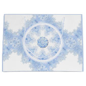 IJsblauwe sneeuwvlok Groot Cadeauzakje (Voorkant)