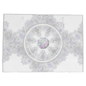 IJsblauwe sneeuwvlok Groot Cadeauzakje (Achterkant)