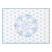 IJsblauwe sneeuwvlok Tafelkleed (Voorkant (Horizontaal))