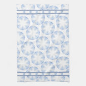 IJsblauwe sneeuwvlok Theedoek (Verticaal)