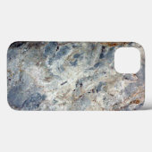 Ijsblauwe witte marmeren afwerking Case-Mate iPhone case (Achterkant (horizontaal))