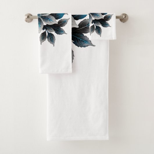  ijsbloemen en bladeren bad handdoek (Insitu)