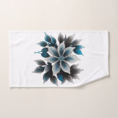  ijsbloemen en bladeren handdoek (Handdoek)