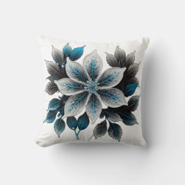 ijsbloemen en bladeren kussen