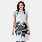  ijsbloemen en bladeren schort (Gedragen)