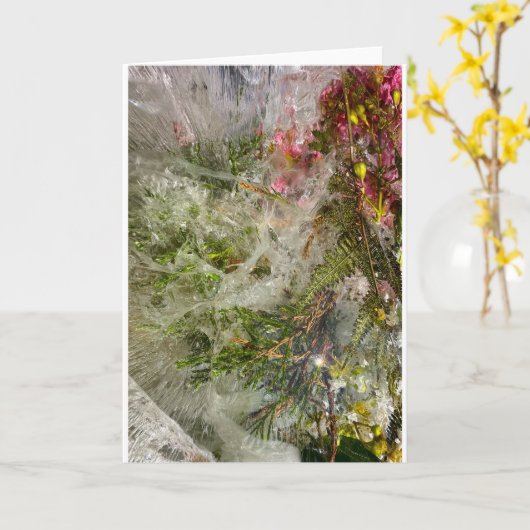 ijsbloesems, kaart (Gele Bloem)